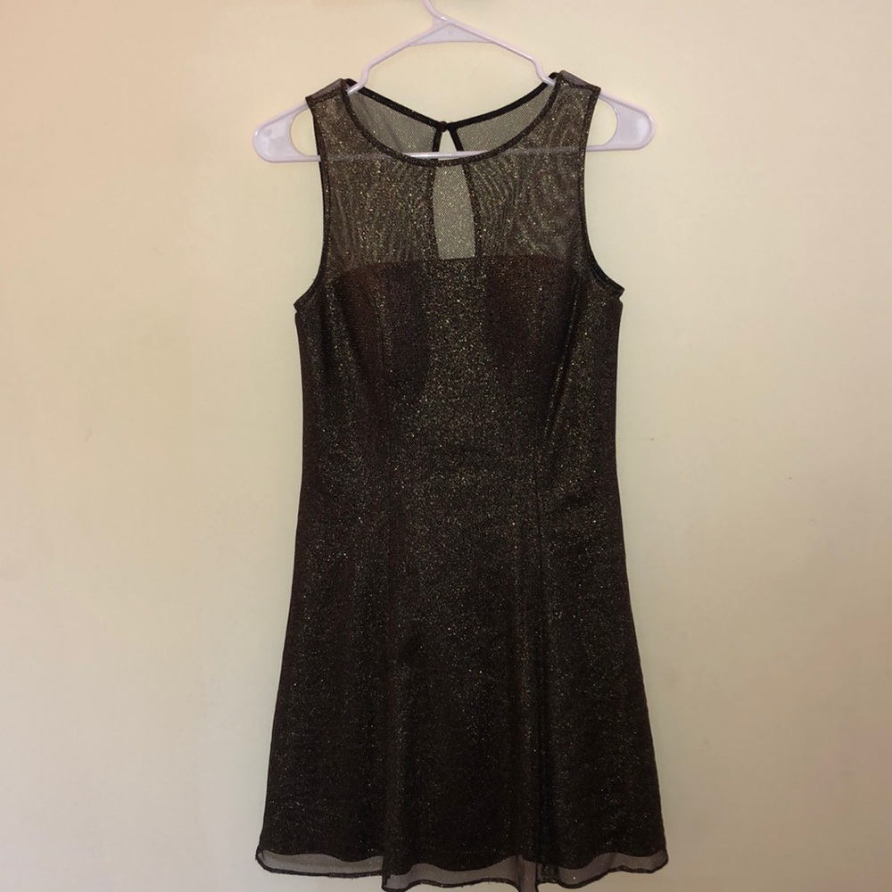 Aidan Mattox Gold Dress